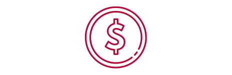 A dollar sign in a circle 